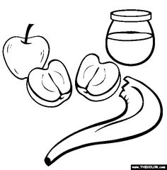 236x240 Printable Rosh Hashanah New Year Coloring Card Rosh Hashanah