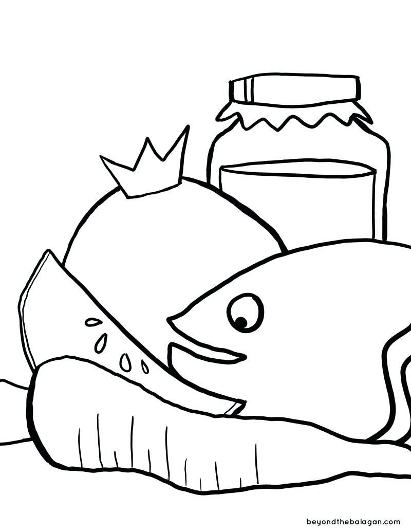 800x1035 Coloring Page ~ Rosh Hashanah Coloring Pages Printable For Boys