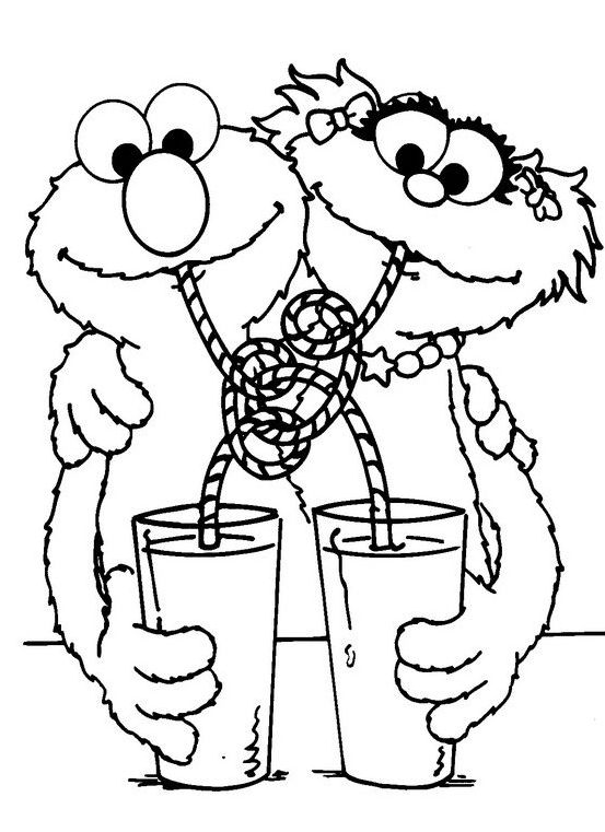 553x761 Sesame Street Rosita Coloring Pages 1st B Day