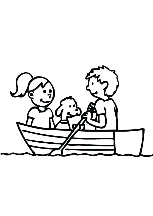 595x842 Row Your Boat Coloring Pages Rowing Colouring Page 0 Fuhrer Von