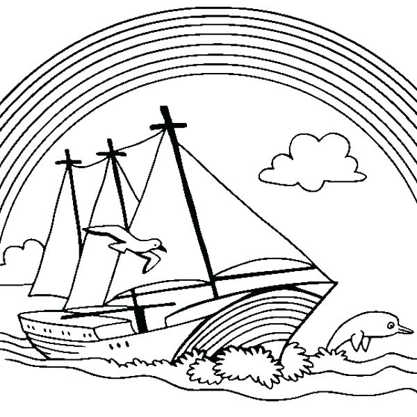 600x600 Boat Ocean Coloring For Kids Kids Coloring Ocean Free Coloring