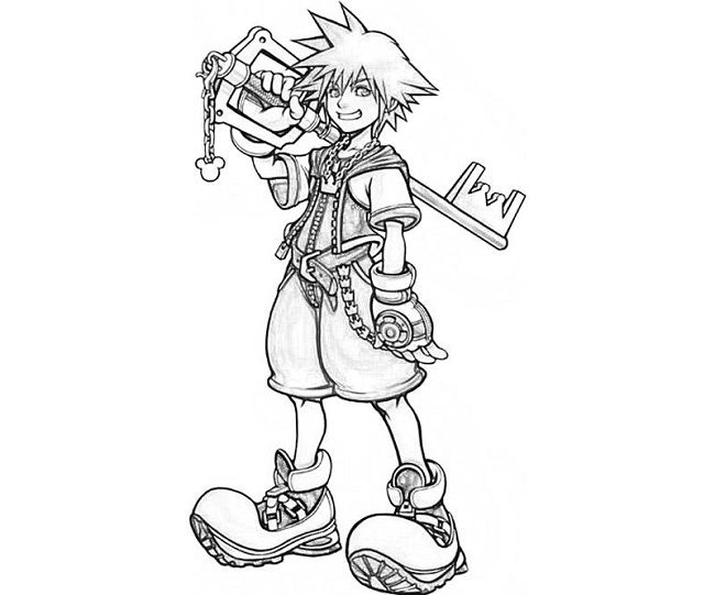 Roxas Coloring Pages
