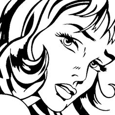 236x236 Crying Girl By Roy Lichtenstein Super Coloring Color Retro