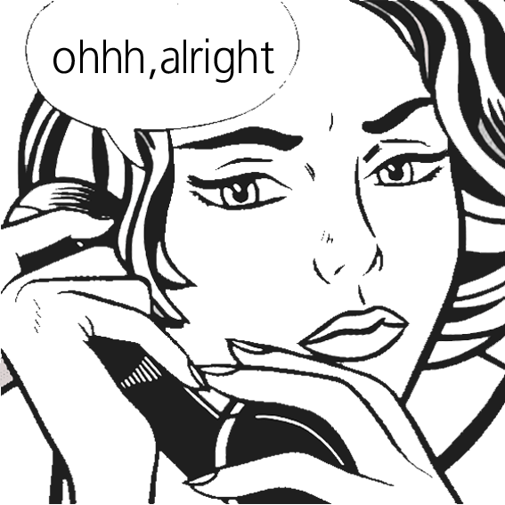 567x567 2015, 07 06 posters para colorear roy Lichtenstein Ohhh Alright