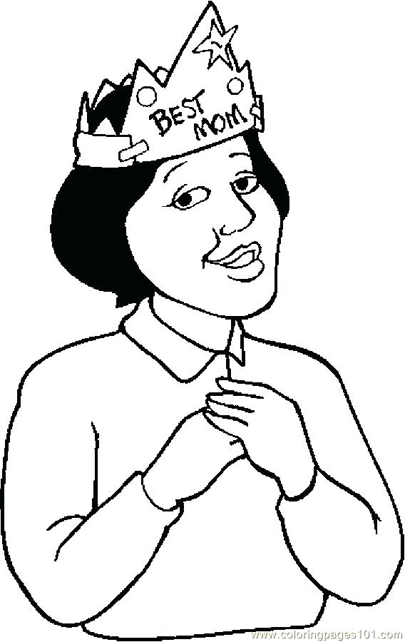 568x900 Crown Coloring Pages Best Mom Crown Coloring Page Royal Crown