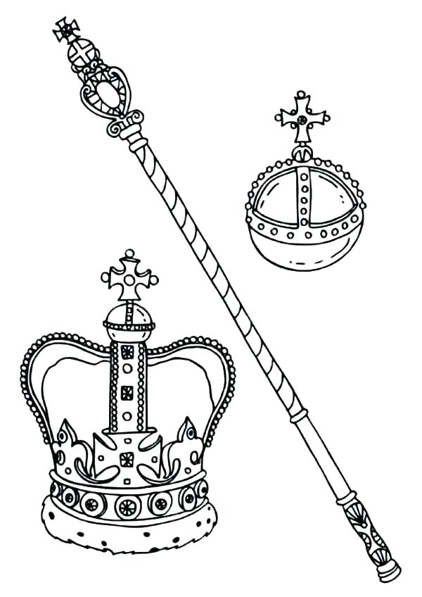 600x848 Crown Coloring Pages Crown Coloring Pages King And Queen Crown