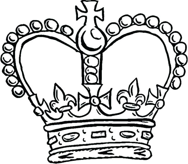 600x524 Crown For Colouring Crown Coloring Page Crown Colouring Pages Pope