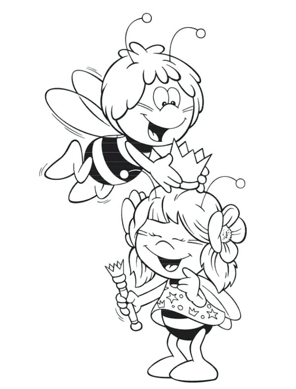 600x787 Crown Coloring Page Bumblebee The Bee Playing With The Royal Crown