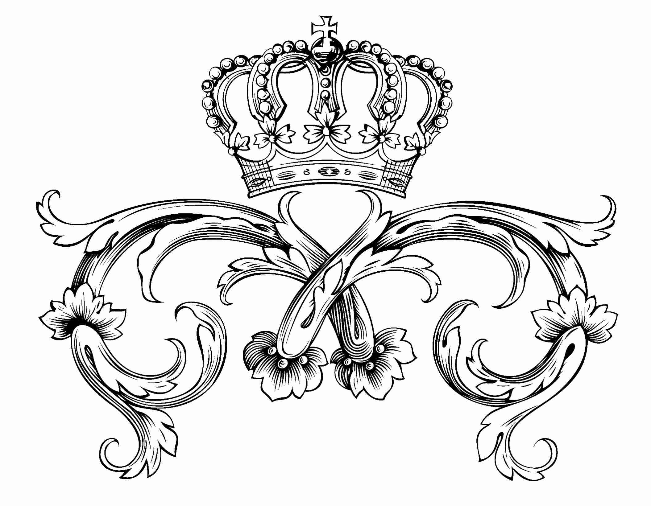 2110x1641 Free Coloring Page Adult Symbol Royal Crown By Dl1on Beauteous