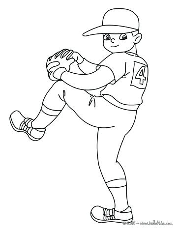 364x470 Baseball 8 Pitcher Kid Coloring Page Sport Pages Printable Royals