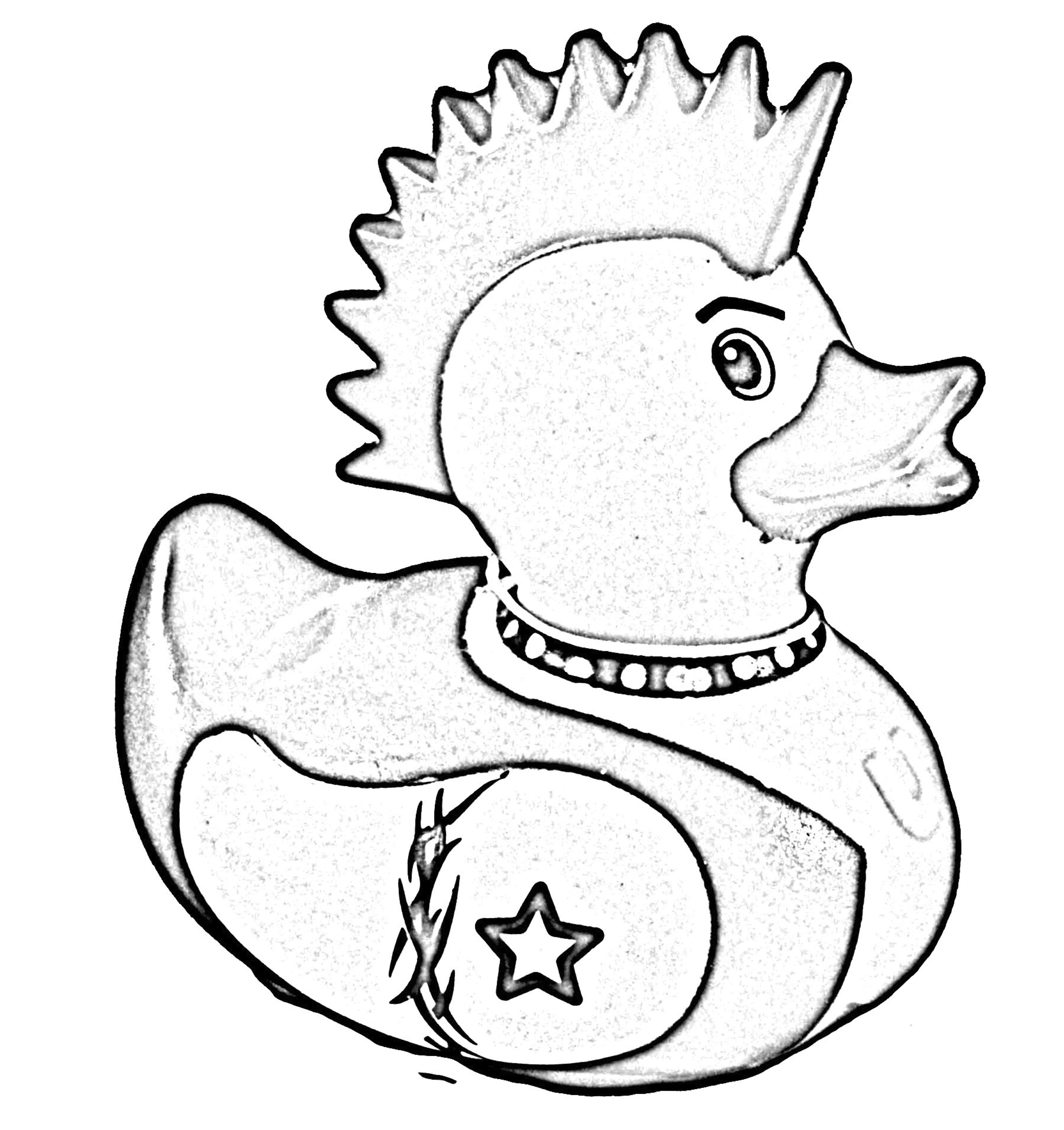 3747x3977 Rubber Duck Coloring Pages 10
