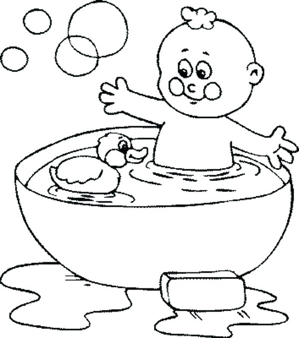 600x680 Rubber Ducky Coloring Page Rubber Duck Coloring Pages X X X