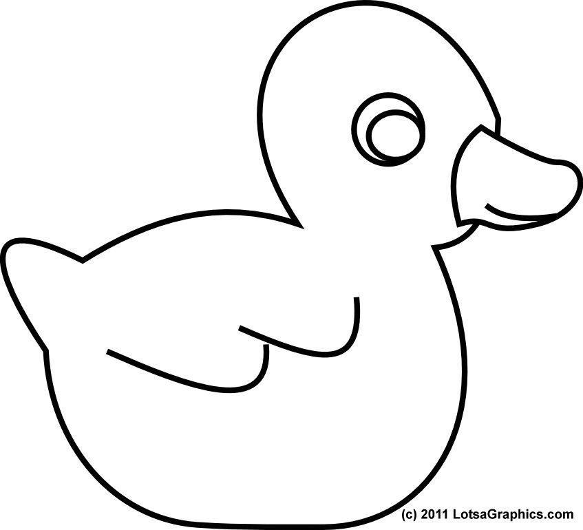 847x770 Duck Coloring Pages For Preschoolers