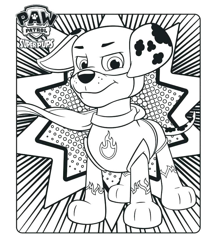 736x833 Rubble Paw Patrol Coloring Page