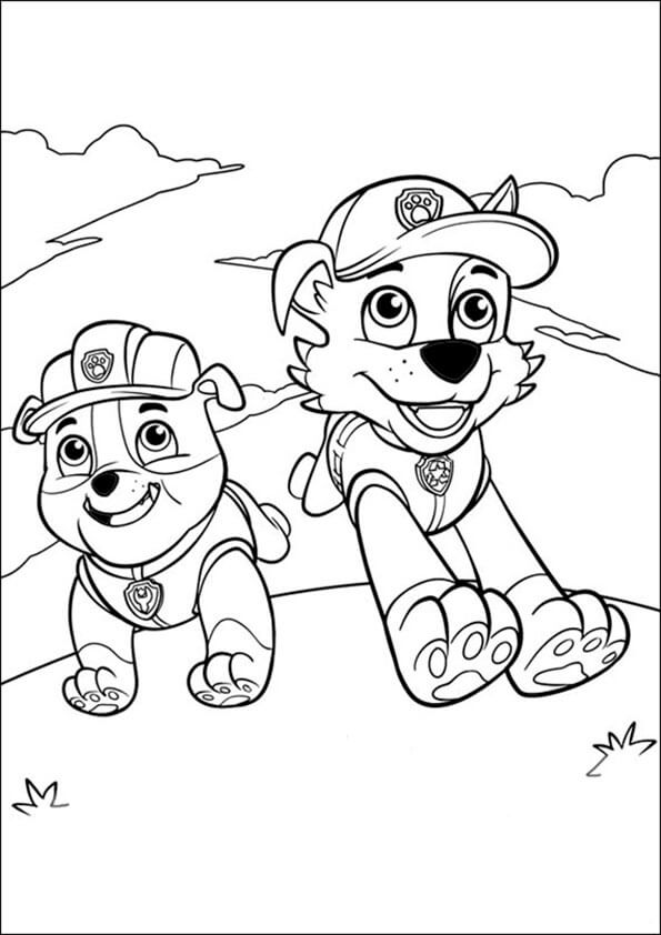 595x842 Rubble Paw Patrol Got Coloring Pages