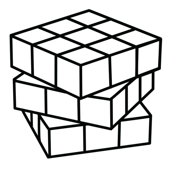 550x540 Rubik's Cube Coloring Page Rubix Cube Aol Image Search Results