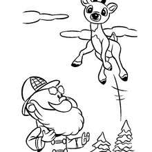 220x220 Rudolph The Red Nosed Reindeer Coloring Pages