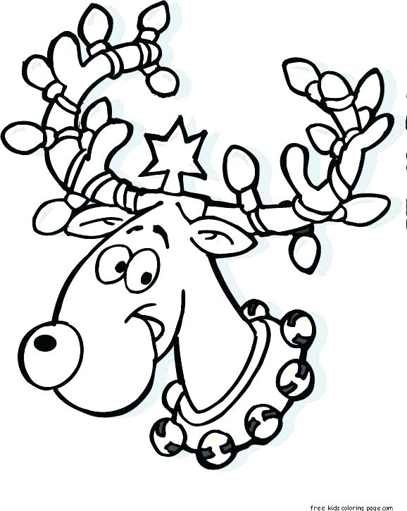 578x725 Rudolph The Red Nosed Reindeer Coloring Page