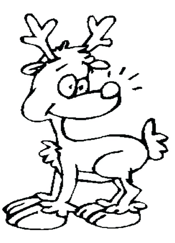 600x831 Drawn Reindeer Pencil And In Color Drawn Reindeer Drawn Reindeer
