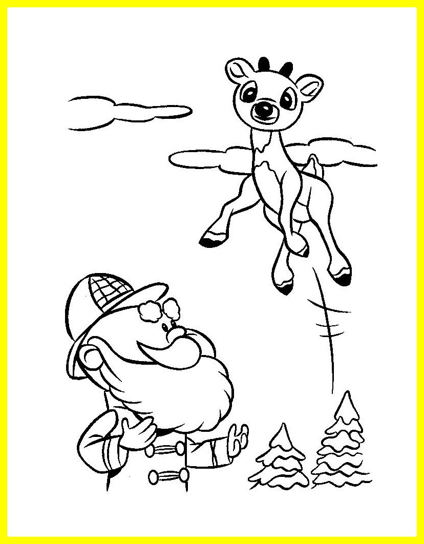 828x1062 Inspiring Exploit Clarice The Reindeer Coloring Page Rudolph