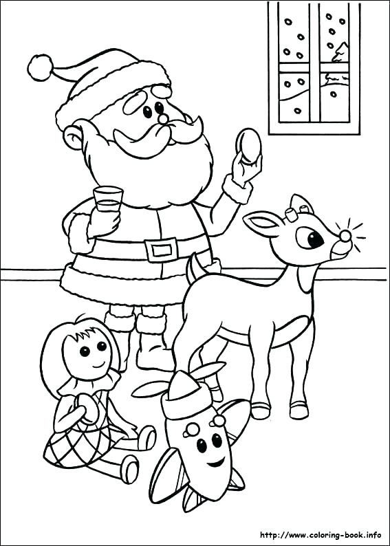 567x794 Reindeer Coloring Page Free Rudolph The Red Nosed Reindeer