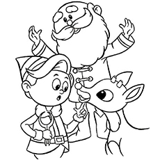 Rudolph Coloring Pages