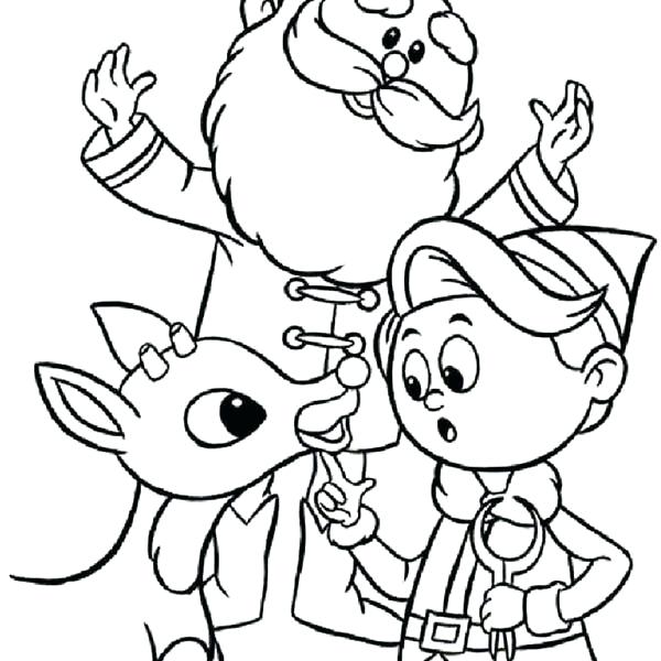 600x600 Rudolph Printable Coloring Pages Custom Elf Coloring Printable