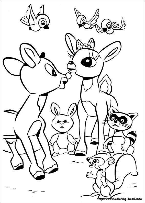 567x794 Rudolph The Red Nosed Reindeer Coloring Picture Coloring Pages