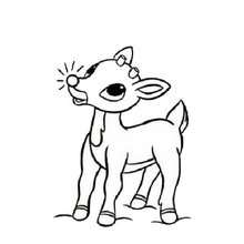 220x220 Rudolph The Red Nosed Reindeer Coloring Pages