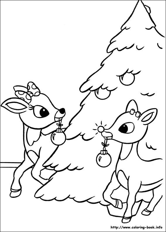 567x794 Rudolph The Red Nosed Reindeer Coloring Pages On Coloring Book