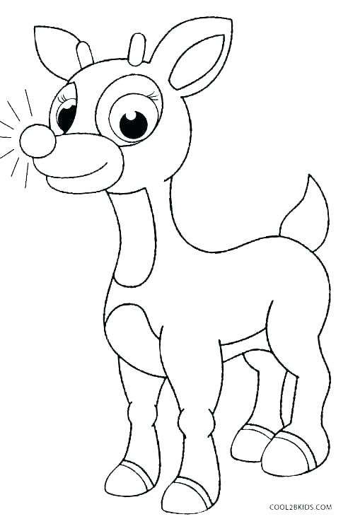 492x734 Free Reindeer Coloring Pages Coloring Page Free Rudolph Coloring