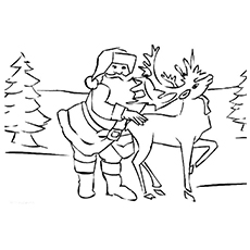 Rudolph The Red Nosed Reindeer Coloring Pages