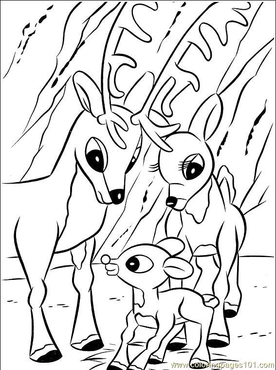 567x760 Rudolph 001 (3) Coloring Page