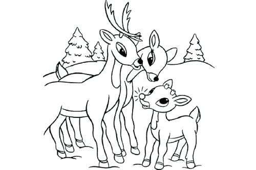 500x333 Rudolph Red Nosed Reindeer Coloring Pages The Red Nosed Reindeer