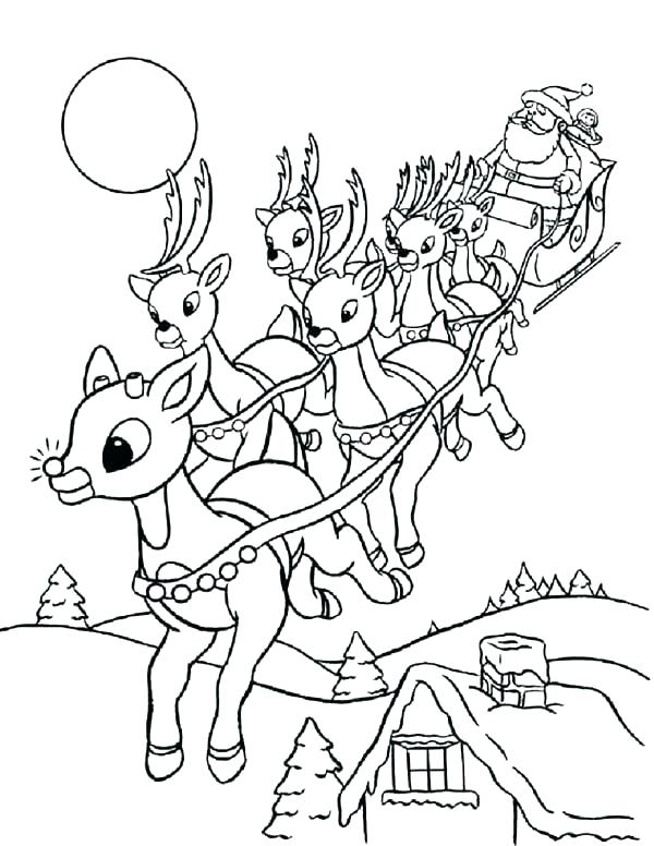 600x776 Rudolph Printable Coloring Pages Amazing Free Reindeer Coloring