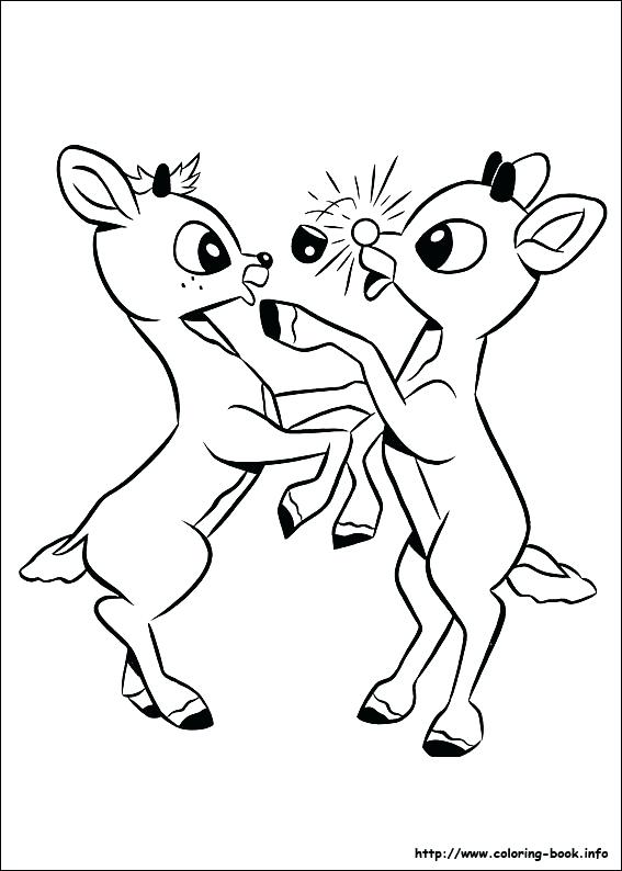 567x794 Rudolph The Red Nosed Reindeer Coloring Page Marvelous The Red