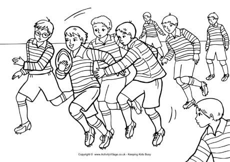 460x325 Rugby Match Colouring Page 460 0 For Nrl Coloring Pages