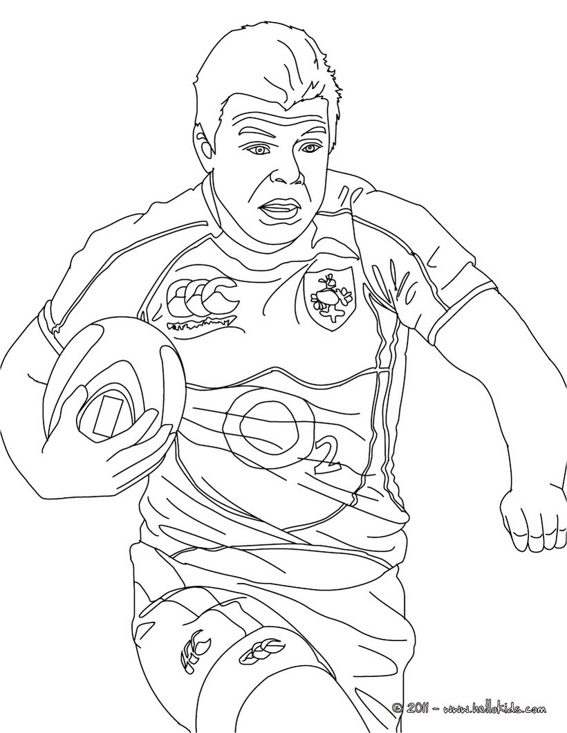 820x1060 Brian Driscoll Rugby Player Coloring Pages