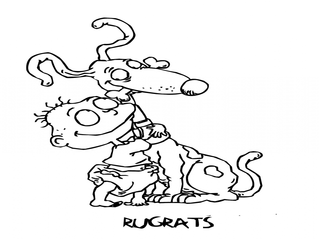 1024x768 Rugrats Tommy Coloring Pages