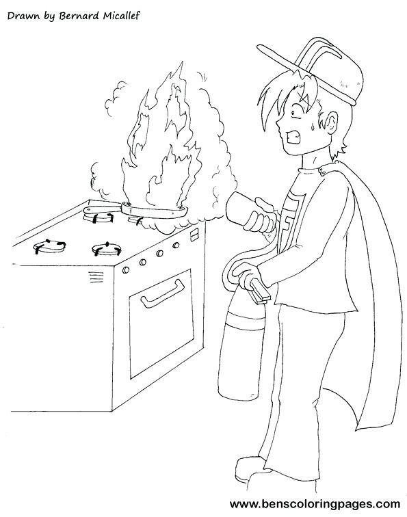 595x756 Kitchen Coloring Page Kitchen Safety Rules Kitchen Appliances