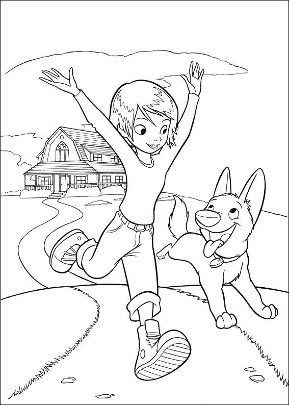 567x794 Bolt Coloring Pages Bolt And Penny Running Coloring Page