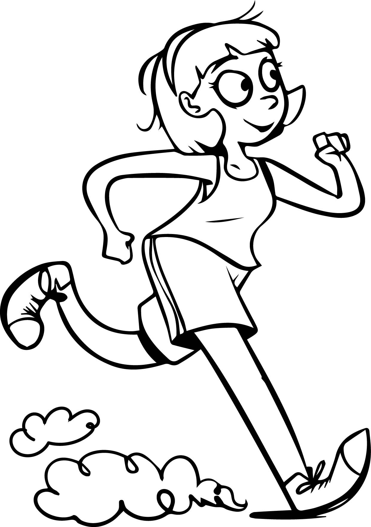 1240x1761 Coloring Pages Of A Girl Running Best Activity Page And 1