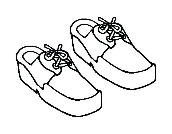 600x470 Running Shoes Coloring Page Stock Illustration Illustration