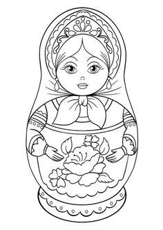 236x333 Matryoshkacoloriage Would Love To Do 1 Of These. Used To Love