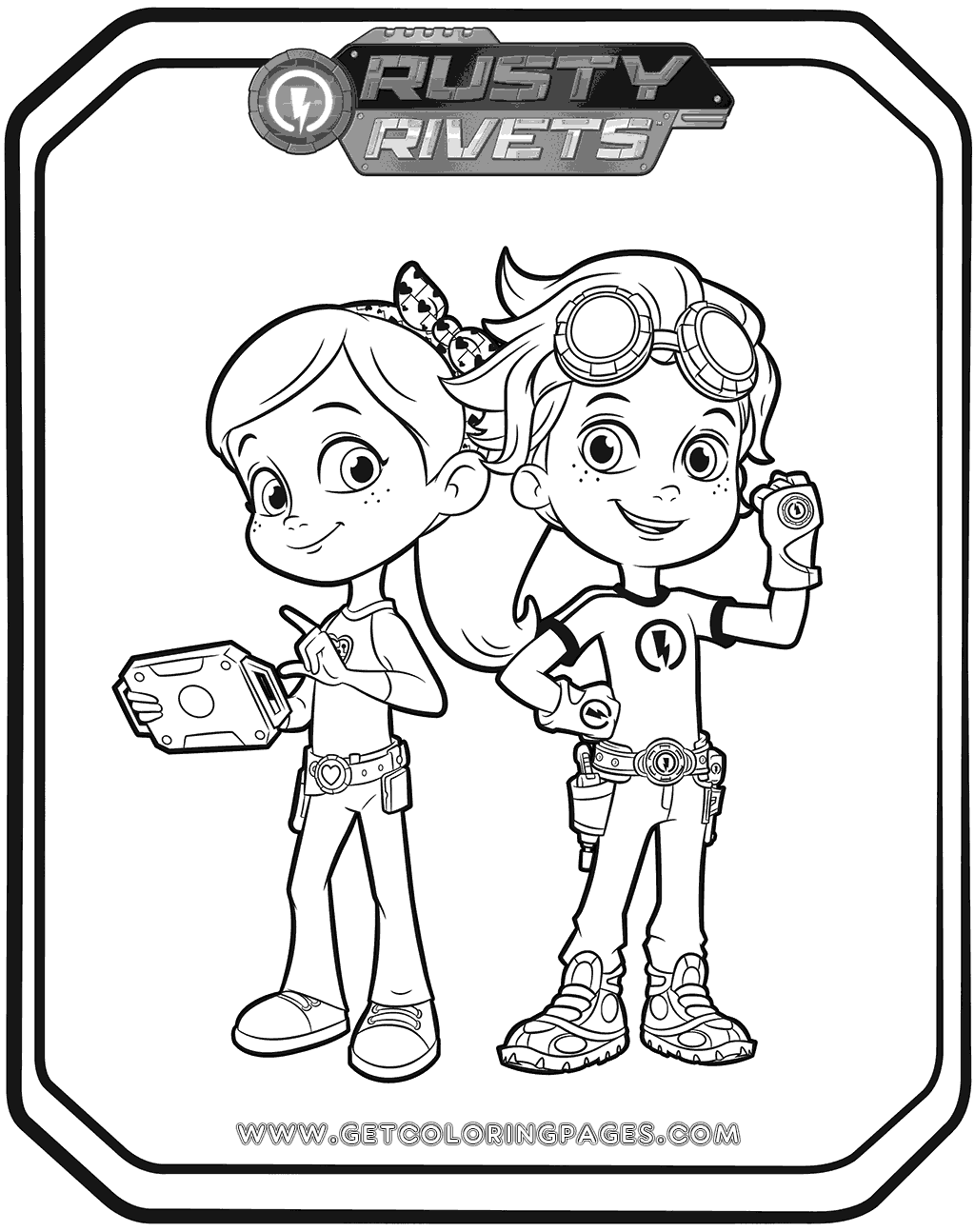1024x1294 Rusty Rivets Coloring Page