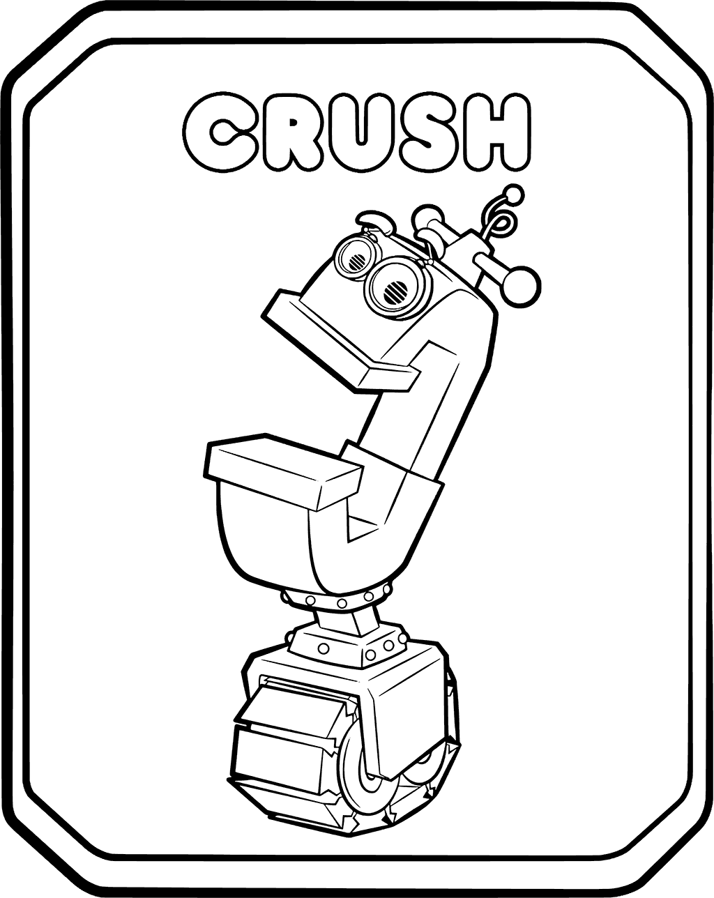 1024x1288 Rusty Rivets Robot Coloring Pages
