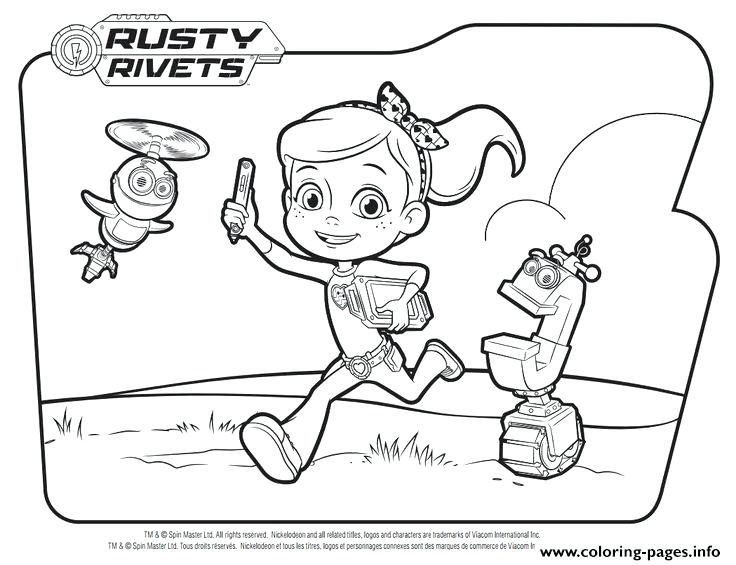 736x565 Coloring Pages For Kids Online Ruby Rusty Rivets Printable