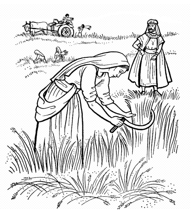 Ruth And Naomi Coloring Page
