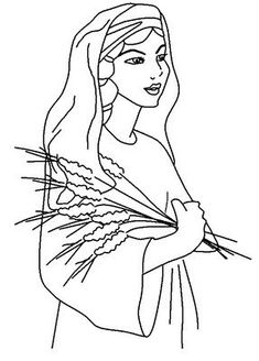 235x328 Coloring Pages For Children On The Story Of Ruth And Naomi