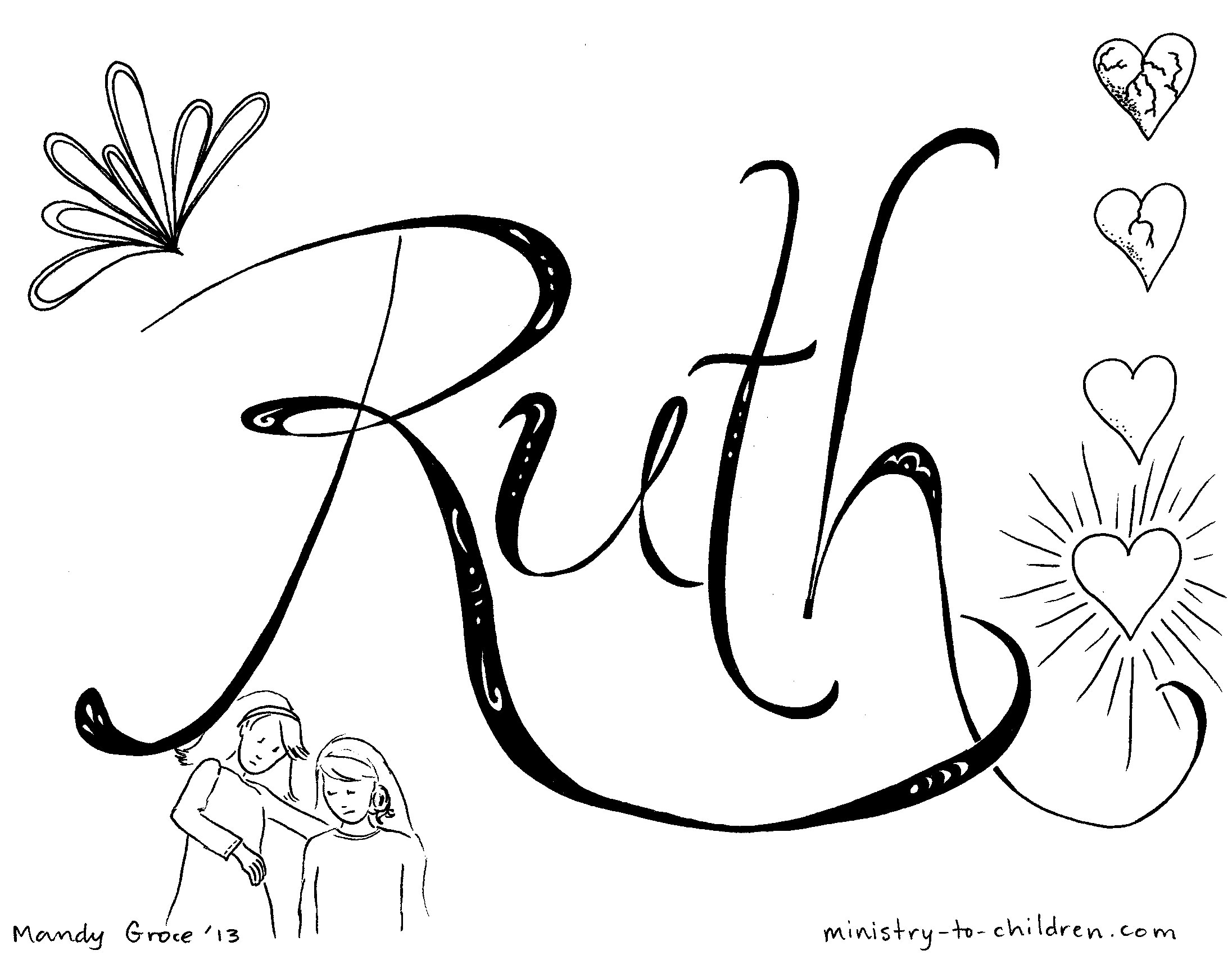 2192x1700 Awesome Preschool Coloring Pages Story Of Ruth Bible Gallery